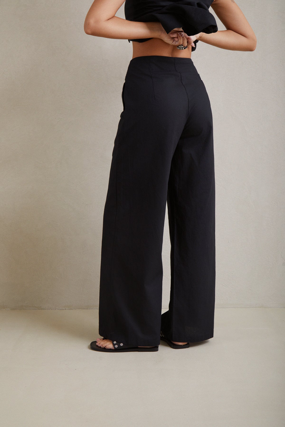 Pantalón Pinzas Lino Arena