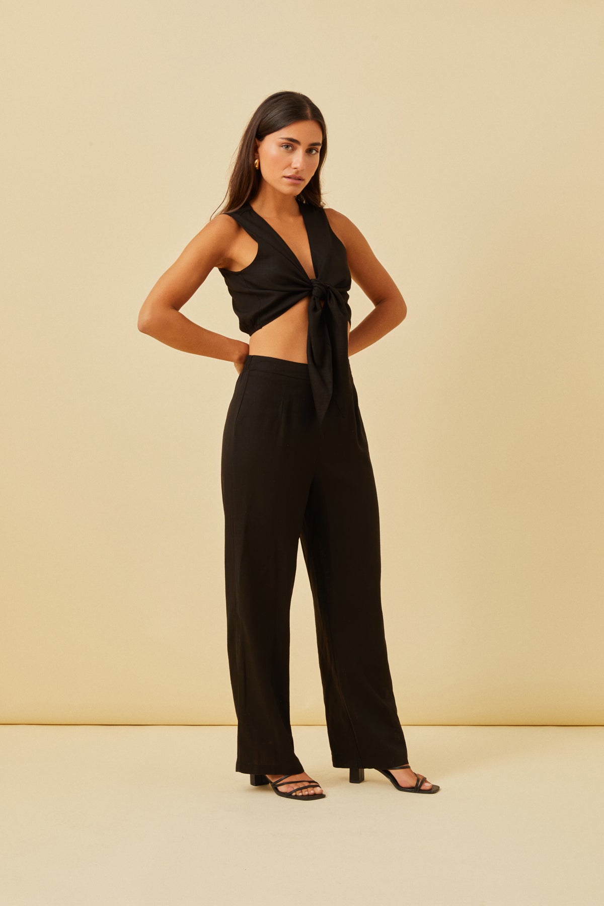 Pantalon en lin Isla