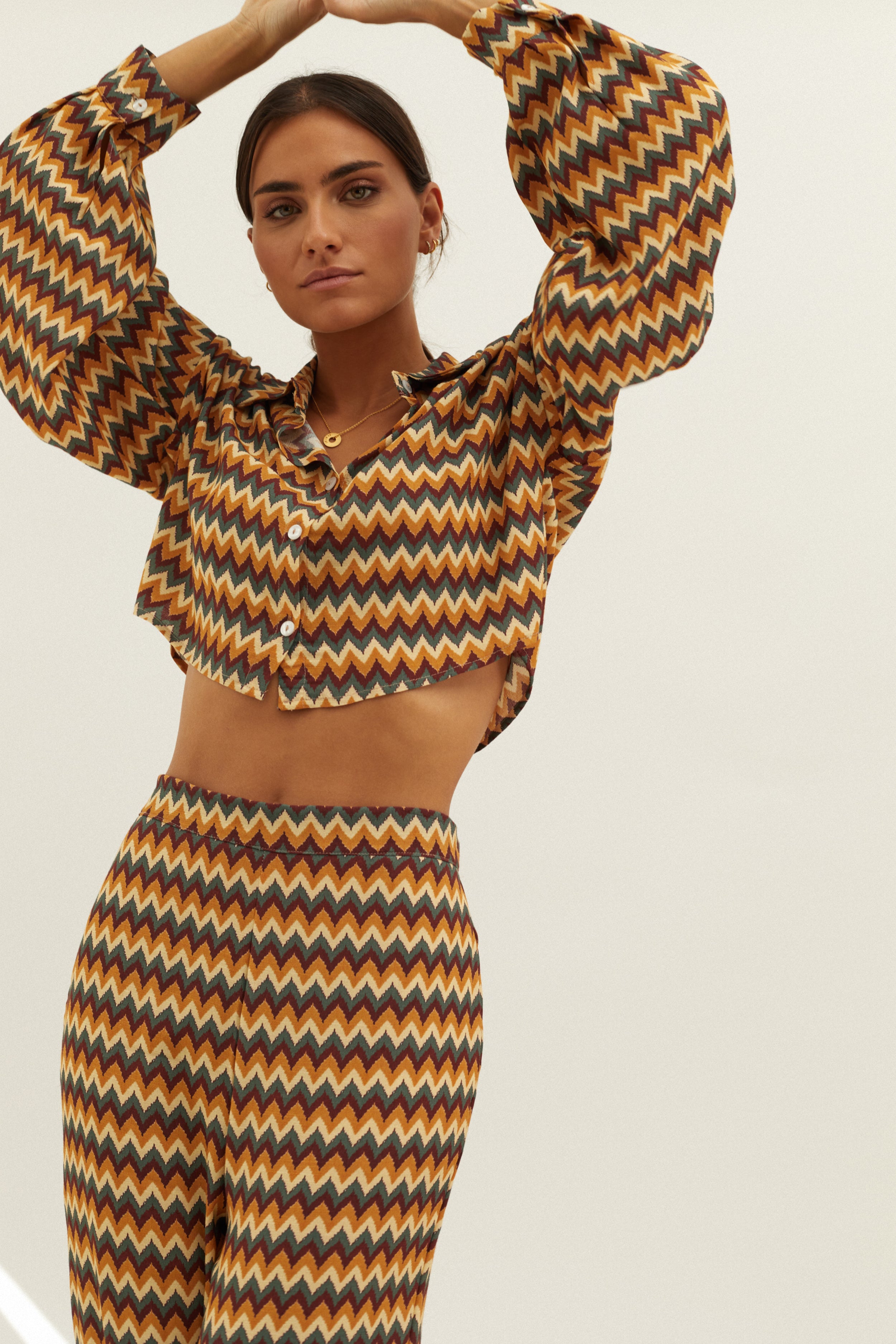 Blusa estampada fluida Carrie