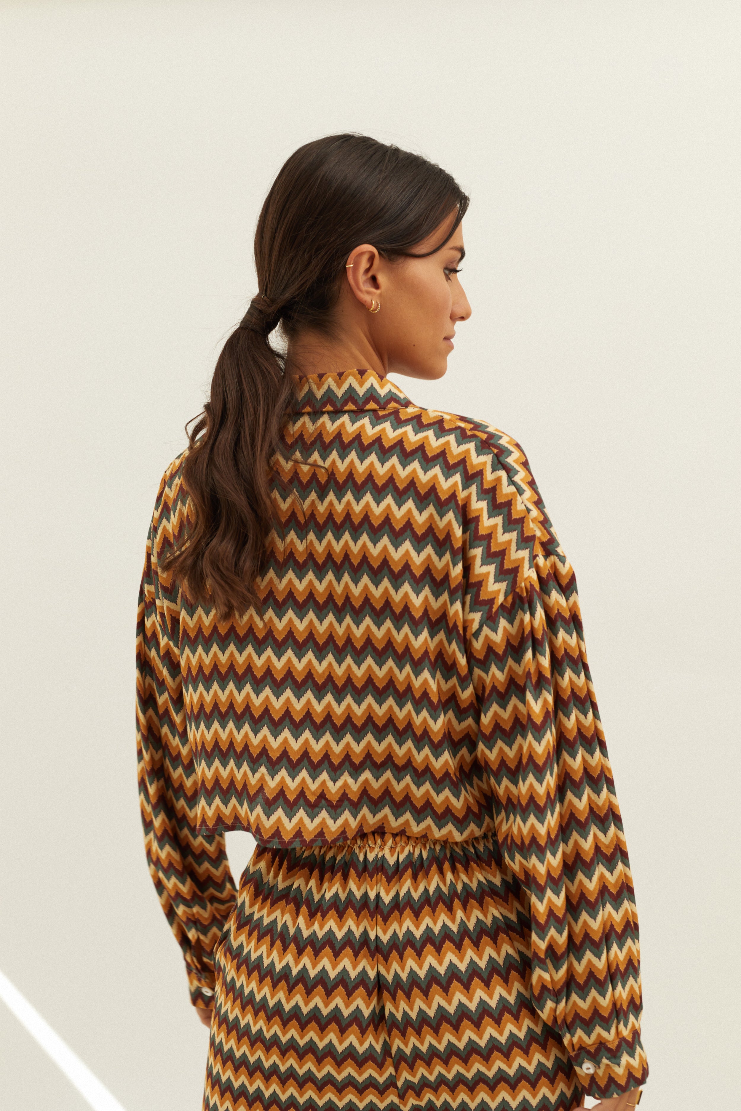 Carrie printed blouse