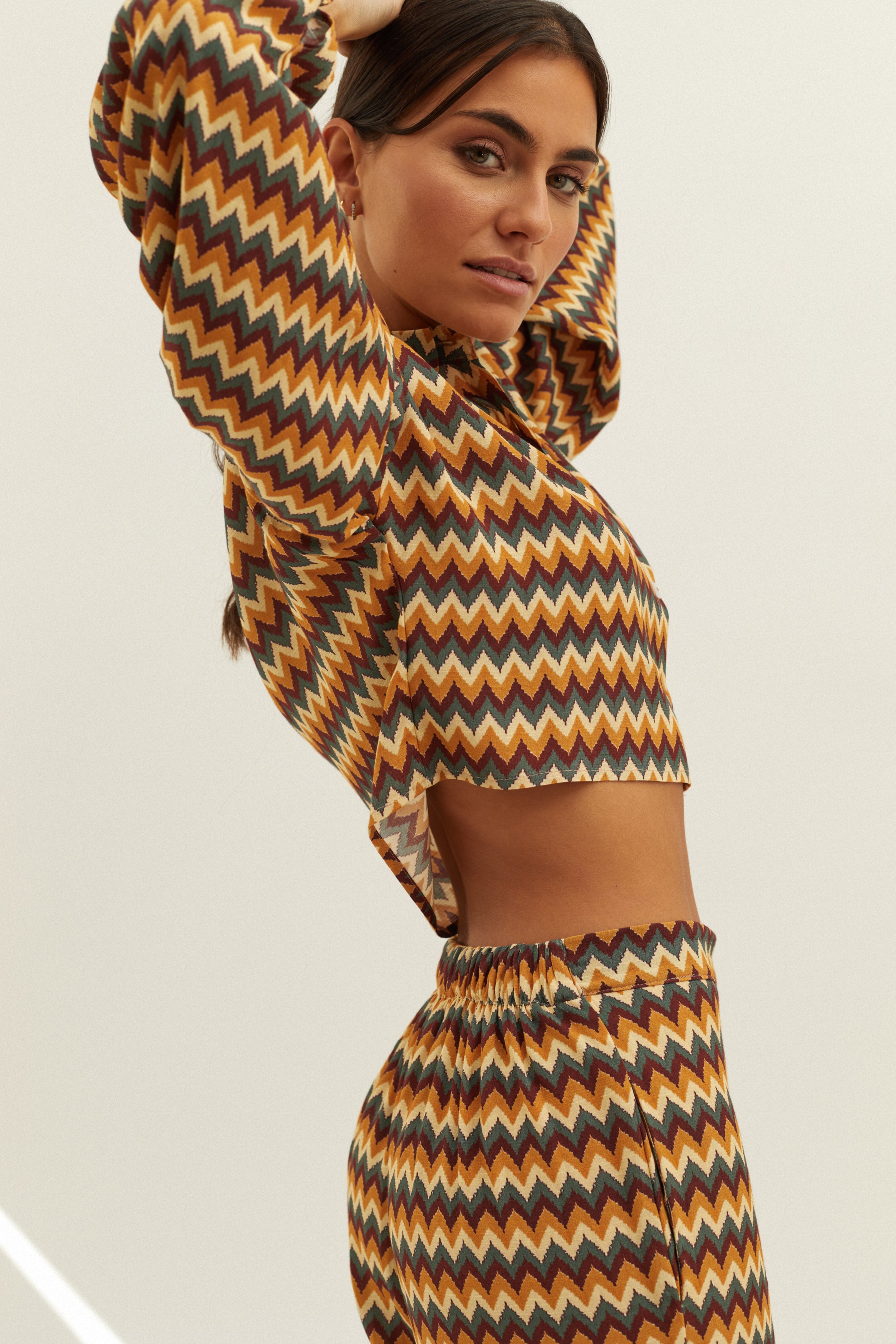 Carrie printed blouse