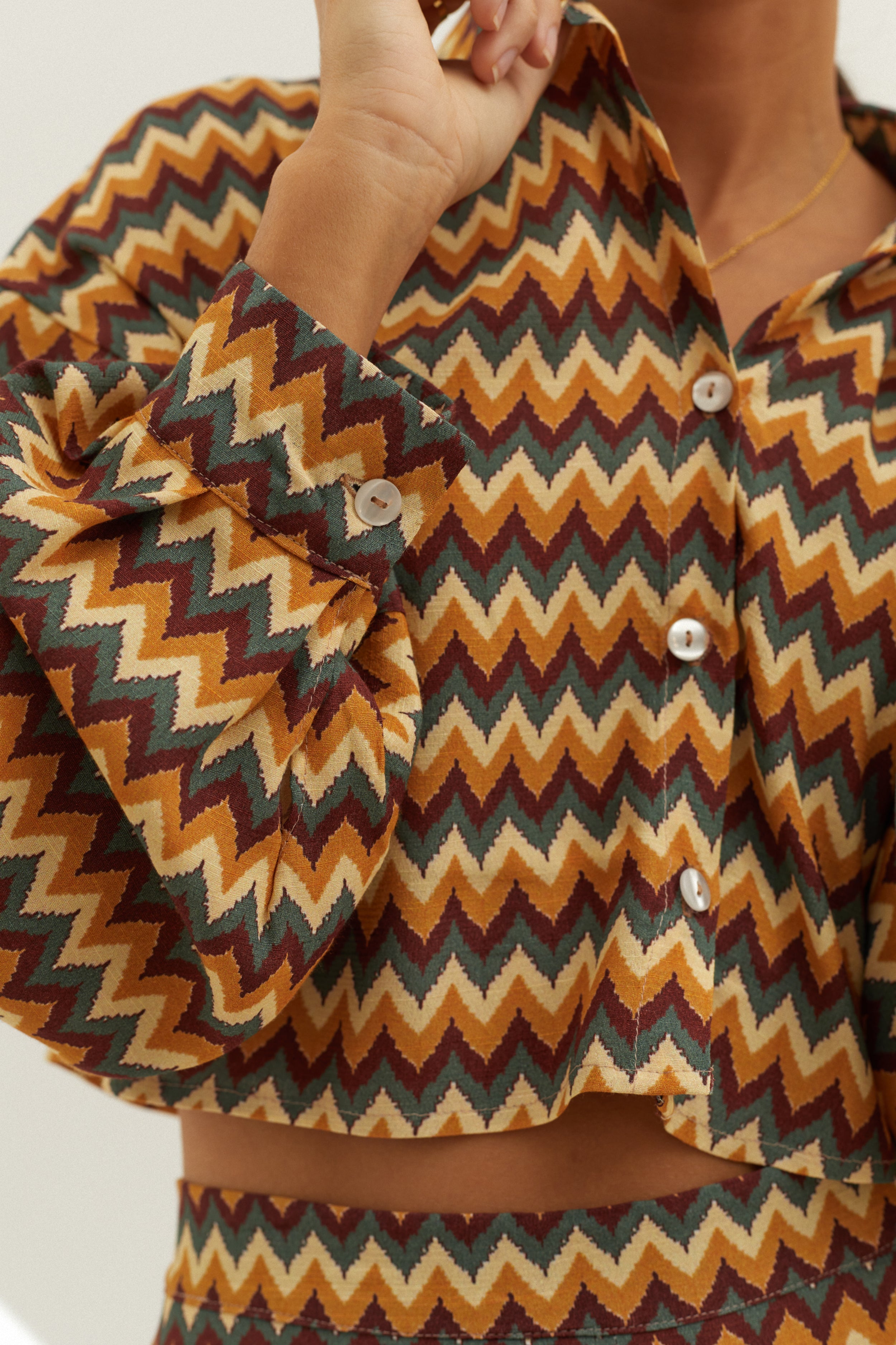 Blusa estampada fluida Carrie